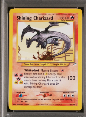Shining Charizard 107/105 Neo Destiny Holo PSA 6